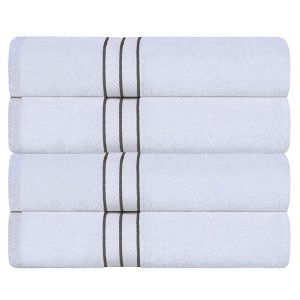 Premium Cotton Solid Plush Heavyweight Hotel Luxury Towel Set by Blue Nile Mills - 1 of 4