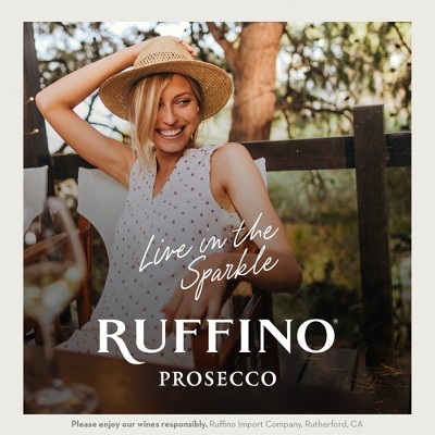 Ruffino Glera Prosecco DOC Italian White Sparkling Wine - 3pk/187ml Bottles