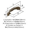Amerock Ashby Cabinet or Furniture  Cup Pull - 4 of 4