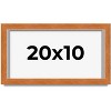 PosterPalooza | Panoramic Flat Brown Picture Frame - UV Acrylic, Foam Board Backing, Hanging Hardware - 2 of 4