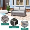 COZONY 5 Piece Patio Furniture Set, PE Rattan Sectional Sofa Coffee Table Washable Cushions for Garden Poolside - 4 of 4