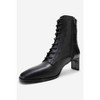 SUDY - Black Leather Lace Up Boot (Women) black leather 5.5 Forever & Always Shoes US - 4 of 4