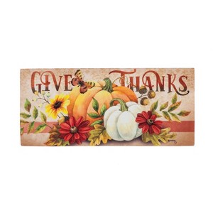 Evergreen Give Thanks Sassafras Switch Puzzle Mat 11.5 x 10 Inches Indoor and Outdoor Decor - 1 of 4