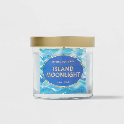 Lidded Glass Jar Candle Island Moonlight - Opalhouse™