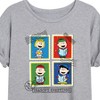 Women's - Peanuts - Season's Greetings Charlie Lucy Sally Linus Christmas Carol Oversized Graphic T-Shirt - 2 of 4