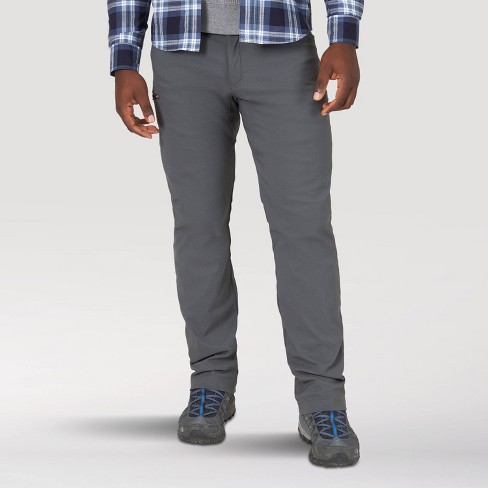 Wrangler Men's ATG Fleece Lined Cargo Pants - Gray 30x30 : Target