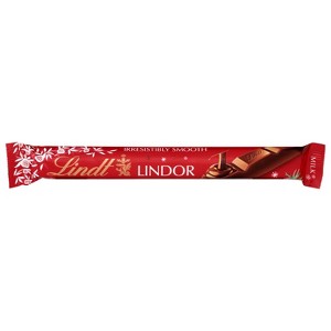 Lindt LINDOR Christmas Milk Chocolate Candy Truffle Stick - 1.3 oz - 1 of 4