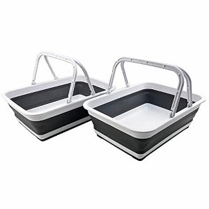 SAMMART 8L (2.1 Gallon) Collapsible Basket with Handle - 1 of 4