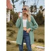Coolmee Women's Cardigans Long Sleeve Open Front Casual Loose Fit Knit Cardigan Sweaters Coat Soft Outwear - 3 of 4