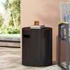 Maggift Patio End Tables Accent Side End Table for Outdoor and Indoor, Garden, Backyard Use, Special Design, Brown, 15.5"*15.5"*18.5" - 4 of 4