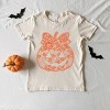 Pumpkin Doily Coquette - Youth Short Sleeve Graphic T-Shirt and Toddler Short Sleeve Graphic T-Shirt - 3 of 4