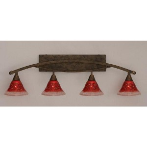 Toltec Lighting Bow 4 - Light Vanity in  Bronze - 1 of 1