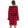 Just Love Womens Velour Solid Robe | Ladies Hooded Bathrobe - 3 of 4