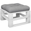 vidaXL Pallet Cushion Gray Fabric - 3 of 4