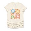 Simply Sage Market S.W.Smiley Checkered Flowers And Smiley Short Sleeve Tee - 2 of 4