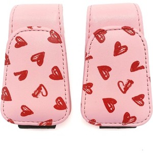 TruAIR Pink Magnetic Sunglasses Visor Holder (2-Pack) - 1 of 4