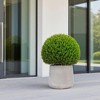 Wooakway 14" Dia Outdoor Indoor Ceramic Planter Pot Decorative Planter with Drainage Hole Patio Flower Pot - 4 of 4
