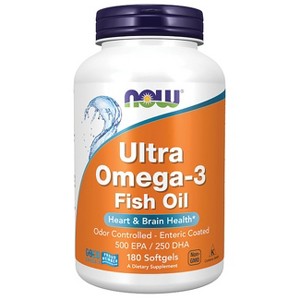 NOW Ultra Omega-3 180 Sgels Fish Oil - 1 of 4