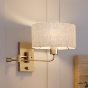 Urban Ambiance Luxury Transitional Wall Sconce 11.75''H x 10''W,  Olde Brass Finish,  Emerald Collection, UHP4131 - 1 of 4