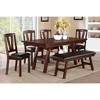 NicBex Set of 2 Dining Chairs Modern Kitchen Side Chair with High Backrest Upholstered Cushion Seats Dining Room Chair,Dark Brown - 4 of 4