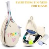 Water-Resistant Tennis Sling Bag, Crossbody Backpack for Women & Girls, Compact Carry - 3 of 4