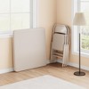Garvee 33.6" Folding Table - Square Card Table w/PU Cushion, Metal Frame for Office/Camping, Black/Beige/Gray - 4 of 4
