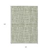 Green And Ivory Striped Washable Indoor Outdoor Area Rug - 3 of 4