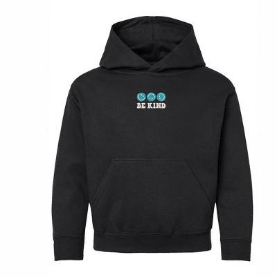 The Juniper Shop Embroidered Be Kind Turning Smiles Youth Graphic Hoodie