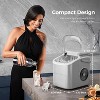 ZAFRO Ice Makers Countertop with Handle,26.5Lbs/24H,9 Cubes in 6 Mins,2 Sizes of Bullet Ice,Portable Machine with Self-Cleaning,(Grey) - 4 of 4