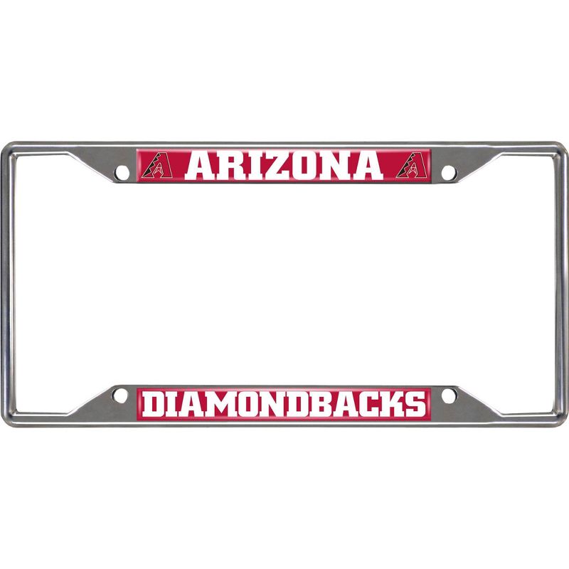 MLB Arizona Diamondbacks Stainless Steel License Plate Frame, 1 of 4
