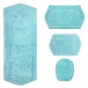 Waterford Collection Cotton Tufted Set of 4 Bath Rug Set - Home Weavers - 2 of 4