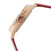 Peugeot Women 36mm Red Fluted Bezel Watch with Leather Strap - Mother of Pearl Dial - 3 of 4