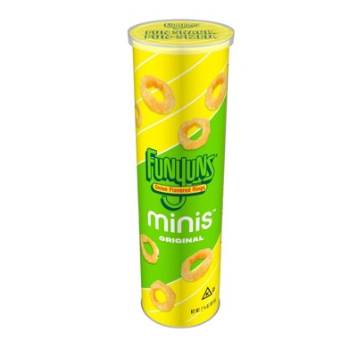 Funyuns Minis Onion Flavored Rings Original, 2.875 oz Canister, Pack of 3