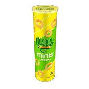 Funyuns Minis Onion Flavored Rings Original, 2.875 oz Canister, Pack of 3 - 1 of 4
