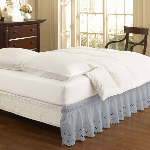 ruffled bed skirt bedspread