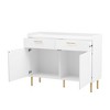47" Sideboard Buffet Cabinet, Kitchen Storage Cabinet with 2 Drawers, Freestanding Floor Cabinet, Coffee Bar Cabinet for Kitchen Living Room - 3 of 4