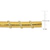 EVERLY JEWELRY | Yellow Plated Sterling Silver 3/4 CT TGW Cubic Zirconia bombe Omega Style Bracelet, 7 inc+1 inc Ext. - 2 of 4