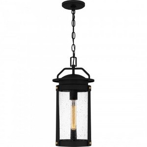 Quoizel Lighting Clifton 1 - Light Pendant in  Earth Black - 1 of 4