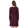 Women's Cross V-Neck Wrap Ruffle Party Mini Dress - 3 of 4