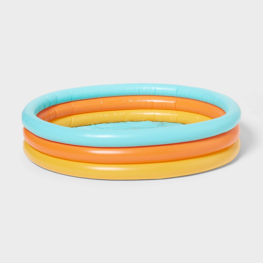 3-Ring Pool Blue/Orange/Yellow - Sun Squad™