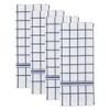 Design Imports  Terry Windowpane Dishtowel Set 4 Piece, 16X26", French Blue - 2 of 4
