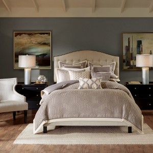 Elegant Removable Duvet-style Insert Oversized Jacquard Comforter Set,All Season Graceful Bedding Set,Cozy Home Textile fits Lux Bedroom Decor - 1 of 4