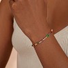 Tennis Bracelet for Women, 14K Gold Plated Cubic Zirconia Adjustable Slider Bracelets Trendy Jewelry Gift - 3 of 4