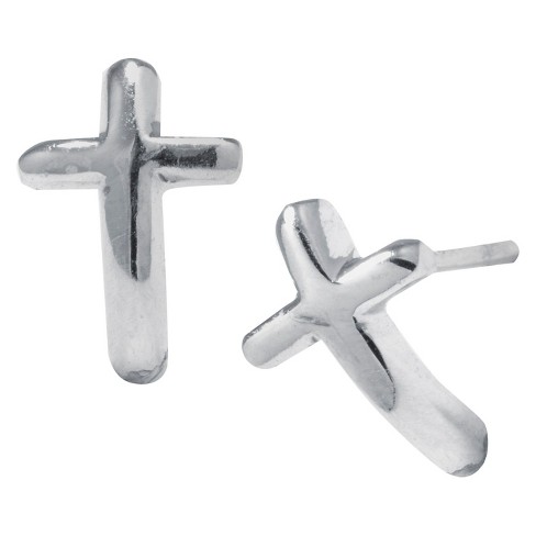 x Shaped Earrings | Stud, Hoop & Cross Earrings for Men A Pair