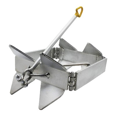 Extreme Max 3006.6652 Adjustable Heavy Duty Maximum Hold Box Style BoatTector Zinc Plated Cube Anchor with Release