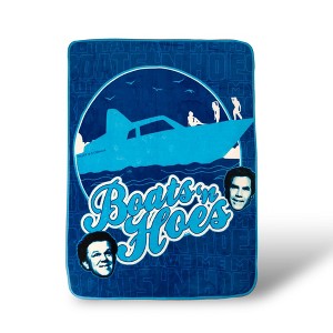 Silver Buffalo Step Brothers Boats 'N Hoes Throw Blanket | Soft Micro Plush | 45 x 60 Inches - 1 of 4
