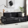 Mocamel 83.86"Corduroy Fabric sofa,Modern Compressed Couch,3-Seater Sofa, Furniture for Living Room,Bedroom,office - 2 of 4