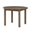 Round Dining Table for 4, Farmhouse Kitchen Table, Wooden Circle Dinner Room Table - 3 of 4