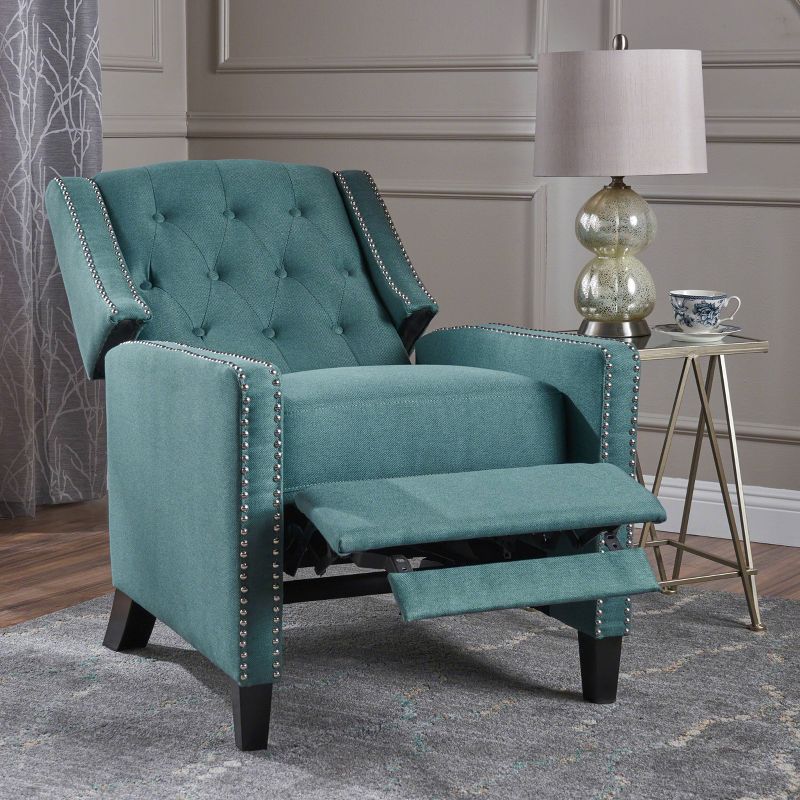 Izidro Tufted Fabric Recliner - Christopher Knight Home, 3 of 7