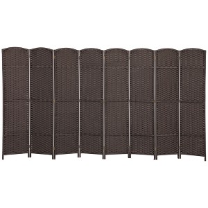 Folding Room Divider Screen 8 Panel 5.6 ' Tall Privacy Screen Freestanding Room Partition for Home Office - 1 of 4